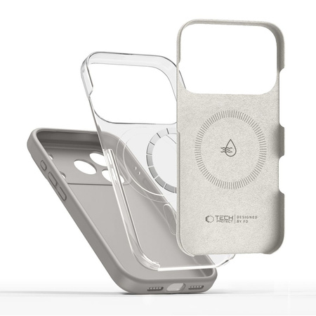 TECH-PROTECT SILICONE MAGSAFE IPHONE 17 PRO STONE GREY
