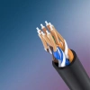 Ugreen Kabel Internet Netzwerkkabel Ethernet Patchkabel RJ45 Cat 6A UTP 1000Mbps 1m schwarz (70332)