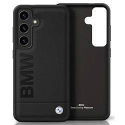 BMW futerał do SAMSUNG S25 BMHCS25SSLLBK (Sign Leather Hot Stamp Logo) black