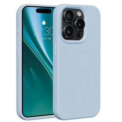 Nakładka Etteri Silicone Case do iPhone 15 Pro 6,1" jasnoniebieska