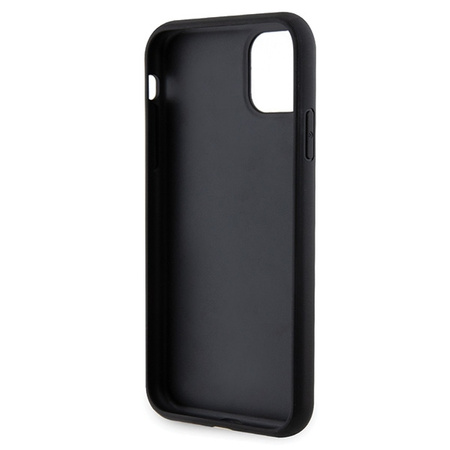 Original Handyhülle IPHONE 11 / XR Guess Hardcase Glitter Script Big 4G (GUHCN61HG4SGK) schwarz