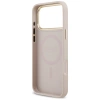 Guess Grained Strass Logo MagSafe Hülle für iPhone 17 Pro Max - Pink