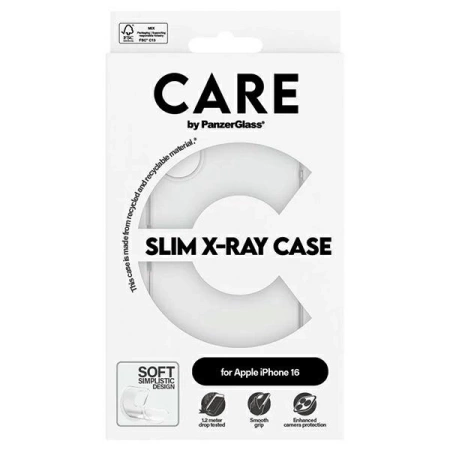 CARE by PanzerGlass X-Ray Soft Basic Case iPhone 16 6,1" transparent 1441