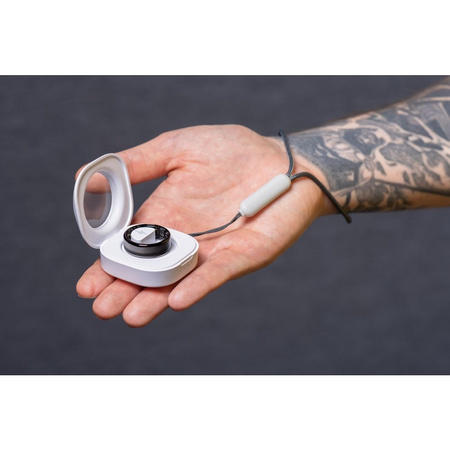 Smart Ring R11M- inteligentny pierścień ze stali ze stacją ładującą rozmiar 12 (21,4mm) czarny