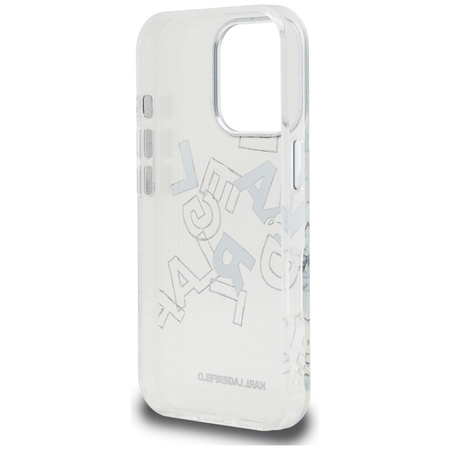 Karl Lagerfeld IML Sketched Graphic - Etui iPhone 16 Pro (przezroczysty)