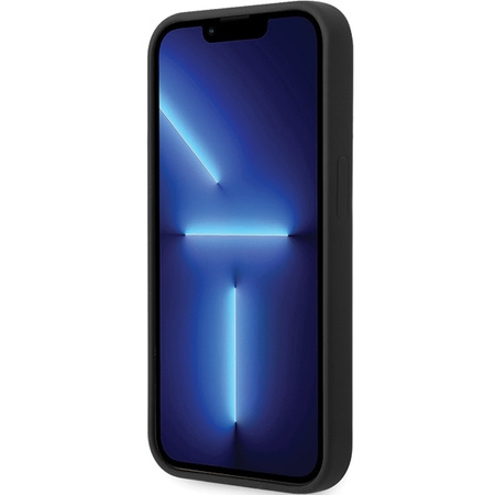 Original Handyhülle IPHONE 14 PRO MAX BMW Signature Liquid Silicone MagSafe (BMHMP14XSILBK2) schwarz