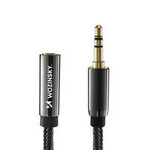 Wozinsky mini jack extension cable (female-male) AUX extension 3 m black