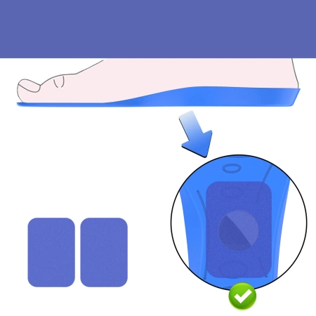 Wkładki do butów - etui ochronne na AirTag (155mm-170mm) - niebieskie