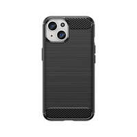 Elastyczne etui wzór karbon do iPhone 15 Carbon Case - czarne