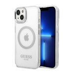 Guess Metal Outline MagSafe - Etui iPhone 14 Plus (przezroczysty)