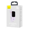 Baseus Qpow power bank 10000mAh wbudowany kabel Lightning 20W Quick Charge SCP AFC FCP fioletowy (PPQD020005)