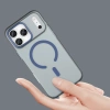 Etui Magnetic Abrasive na iPhone 17 Pro Max kompatybilne z MagSafe - matowe niebieskie