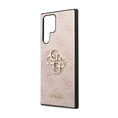 Guess 4G Big Metal Logo - Etui Samsung Galaxy S23 Ultra (różowy)