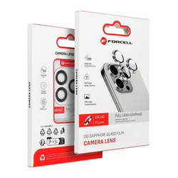 Szkło hartowane Forcell Premium do aparatu - do iPhone 16 Pro / 16 Pro Max Tytan Biały