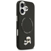 Karl Lagerfeld nakładka Magsafe PU case with Karl&Choupette heads pins logo and metal camera buttons do iPhone 17 czarna