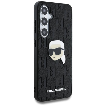 KARL LAGERFELD SAMSUNG S25 MONOGRAM KLHCS25SPGKLKIPK HEAD PIN BLACK