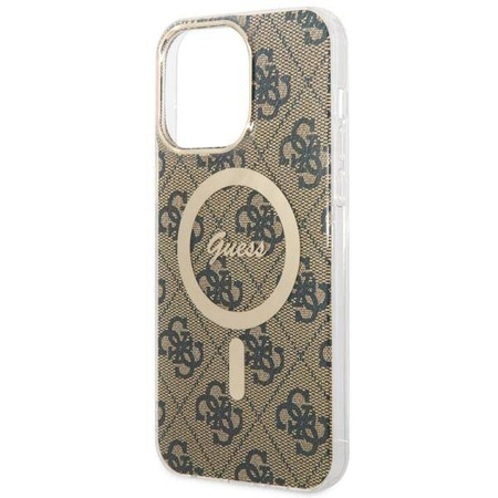 Guess GUHMP14XH4STW iPhone 14 Pro Max 6.7&quot; Braun/Braun Hardcase 4G MagSafe