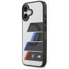 BMW M IML Metal Buttons Tricolor Lines MagSafe Case for iPhone 17 - Gray