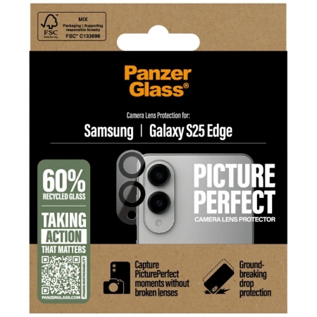 Szkło hartowane PanzerGlass PicturePerfect Lens Protector na Samsung Galaxy S25 Edge - przezroczyste
