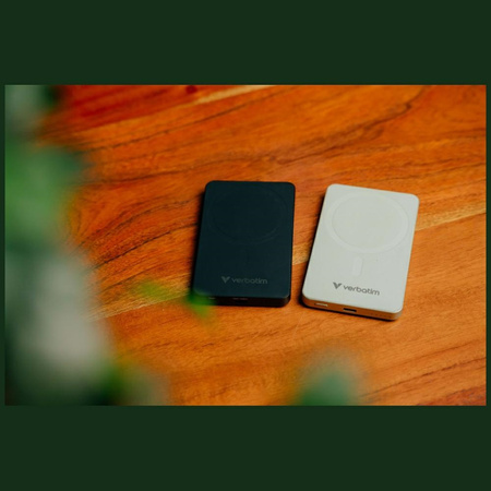 Powerbank indukcyjny Verbatim `n` Go     Essentials 15W 5000mAh Wireless Magnetic zielony 32226