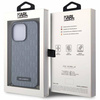 Karl Lagerfeld KLHCP14LSACKLHPG iPhone 14 Pro 6.1&quot; silver/silver hardcase Saffiano Monogram Chain