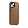 iCarer Oil Wax Premium Leather Case iPhone 14 Plus Magnetic Leather Case with MagSafe Brown (WMI14220703-TN)