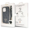Original Case IPHONE 14 PRO Guess Hardcase Crossbody 4G Metal Logo (GUHCP14LP4TDSCPK) black