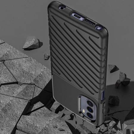 Thunder Case flexible gepanzerte Hülle für Motorola Moto G Stylus 2022 schwarz