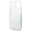 Case IPHONE 14 PLUS Guess Hardcase Flower Liquid Glitter green