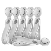 Joyroom JR-ZS422 Silikon-Kabelbinder mit Magnet, 6er-Set, Weiß