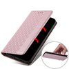 Magnet Strap Case etui do Samsung Galaxy A13 5G pokrowiec portfel + mini smycz zawieszka różowy