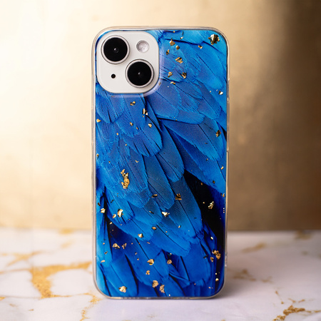 Nakładka Gold Glam do Samsung Galaxy A35 5G Blue