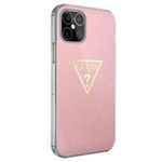 Guess Metallic Triange - Etui iPhone 12 Mini (różowy)