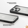 Etui PanzerGlass ClearCase na iPhone 15 Pro z certyfikatem Military Grade - przezroczysto-czarne