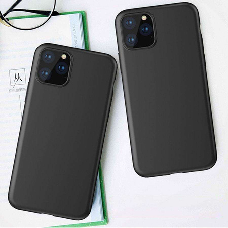 Gel flexible cover for iPhone 15 Soft Case - black