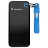 Verbatim Dysk SSD 1TB - brelok do kluczy  z kablem USB 3.2 gen.2 czarno-niebieski/black-blue 32191