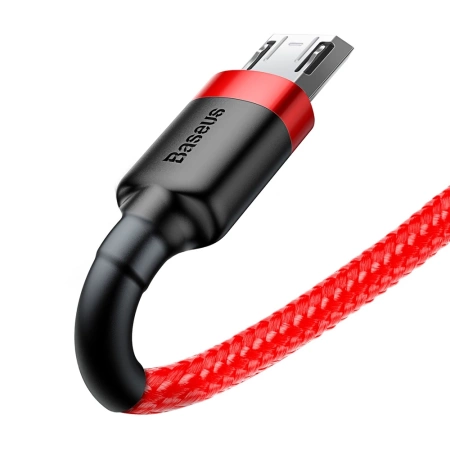 Baseus Cafule Cable - Dwustronny kabel połączeniowy micro USB na USB QC 3.0, 2.4 A, 1 m (czerwony)