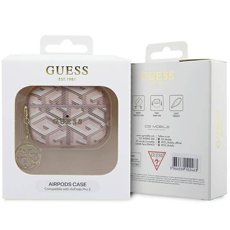 Original Handyhülle APPLE AIRPODS PRO 2 Guess GCube Charm (GUAP2PGCE4CP) rosa