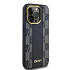 DKNY DKHMP14LPCPVSLK iPhone 14 Pro 6.1" czarny/black hardcase Leather Checkered Mono Pattern MagSafe
