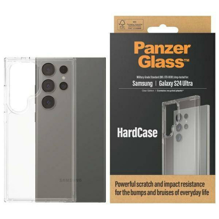 Schutzhülle SAMSUNG GALAXY S24 ULTRA PanzerGlass HardCase Military Grade 1215 transparent