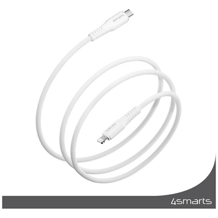 Kabel 4smarts Lightning do USB-C 30W     1.5m biały
