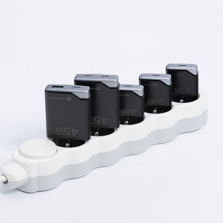 Ładowarka sieciowa do telefonu Forcell F-Energy Ultra Slim GaN III 2 x USB C PD QC4.0 3A 45W B245201(2C) czarna