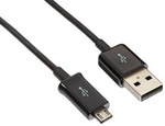 Oryginalny Kabel 1,5ml Micro USB SAMSUNG ECB-DU4EBE czarny BULK