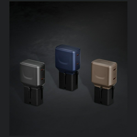 Ładowarka sieciowa Energea TravelGo      Adapter 45 2xUSB-C 45W złoto-czarna