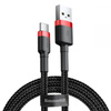 Baseus Cafule Cable - Kabel do ładowania i transmisji danych USB do USB-C 2 A, 2 m (czerwony/czarny)