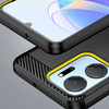 Carbon Case Hülle für Honor Play 40 Plus / Honor X7a flexible Silikon-Carbon-Hülle schwarz
