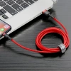 Baseus Cafule Cable - Kabel połączeniowy USB do Lightning, 2.4 A, 0.5 m (czerwony)