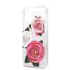 Oryginalne Etui IPHONE 11 PRO Guess Hardcase Flower Desire Pink & White Rose transparentne