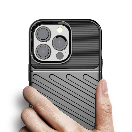 Thunder Case Flexibel Robuste Panzer Handyhülle TPU Schutzhülle für iPhone 13 Pro blau