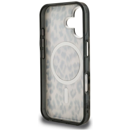 Etui Karl Lagerfeld IML Leopard Pattern MagSafe do iPhone 16 - brązowe